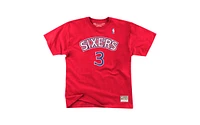 Mitchell & Ness Philadelphia 76ers Men's Hardwood Hd Print Player T-Shirt Allen Iverson