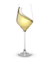 JoyJolt Layla White Wine Glasses, Set of 4