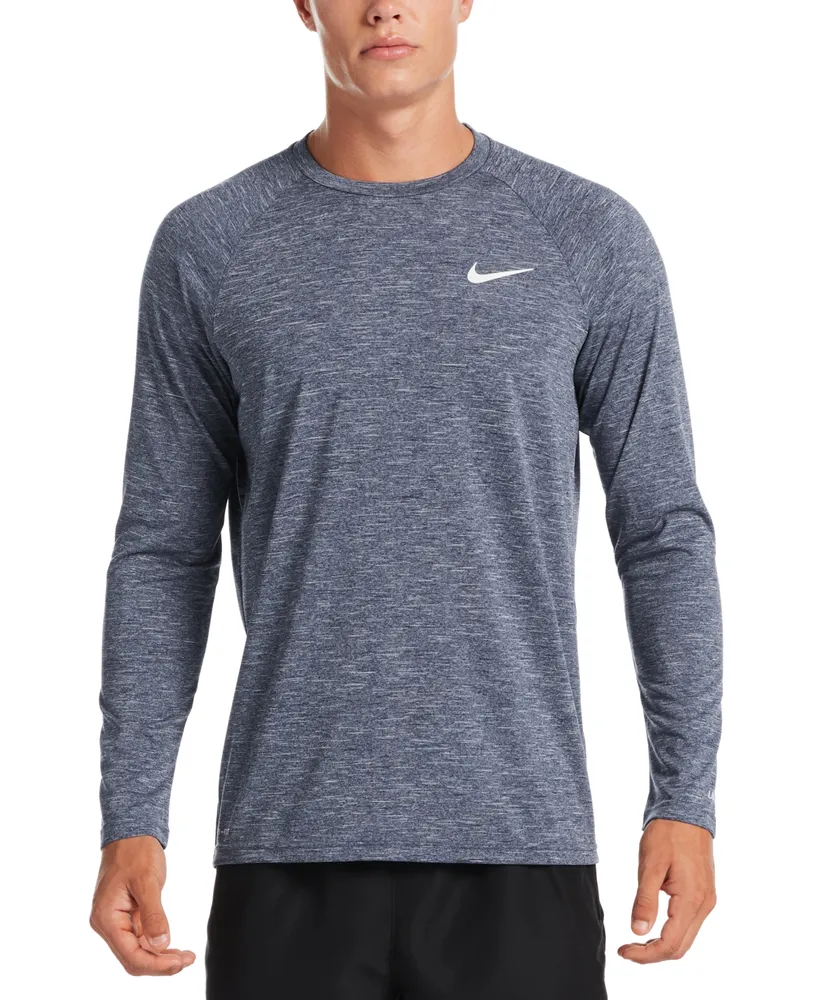 Nike Men's Heather Hydroguard Long Sleeve Swim T-Shirt