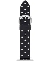 kate spade new york Black Polka Dot Silicone 38, 40mm Band for Apple Watch