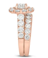 Certified Diamond Bridal Set (3 ct. t.w.) 18k White, Yellow and Rose Gold