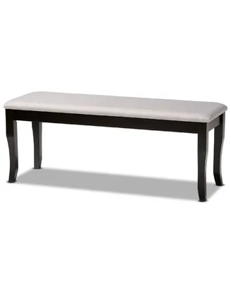 Cornelie Modern and Contemporary Transitional Fabric Upholstered Dining Bench