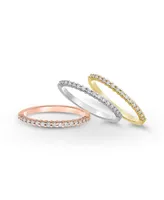 Diamond Stackable Band (1/7 ct. t.w.) 14k Gold, White Gold or Rose