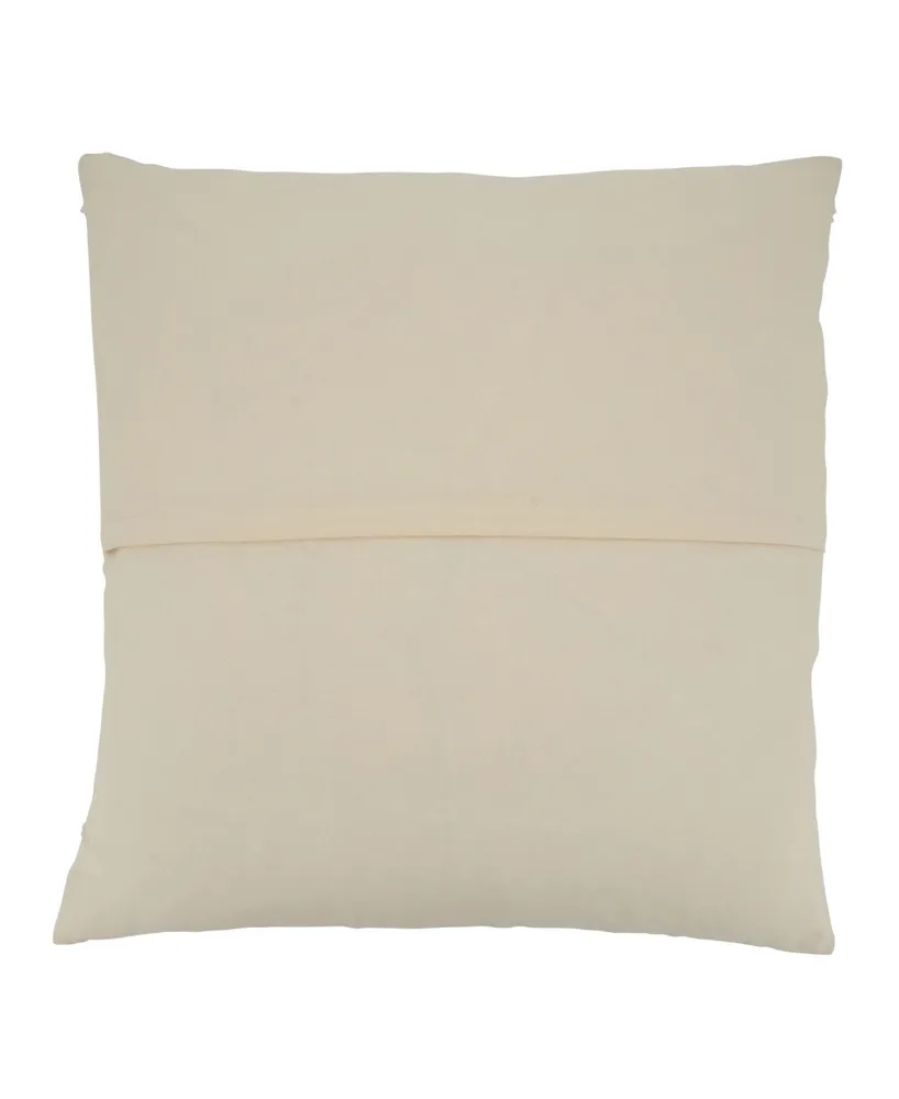 Saro Lifestyle Striped Woven Decorative Pillow, 22" x 22"