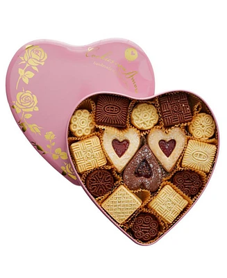 Cookies Con Amore Assorted Gourmet Italian Cookies Heart Tin