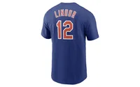 Nike New York Mets Men's Name and Number Player T-Shirt - Francisco Lindor