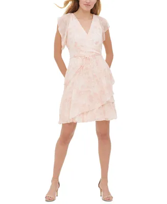 Tommy Hilfiger Petite Nantucket Blossom Faux-Wrap Dress
