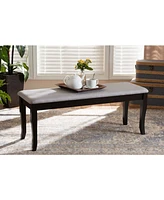 Cornelie Modern and Contemporary Transitional Fabric Upholstered Dining Bench