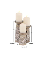 Natural Candle Holders, Set of 3