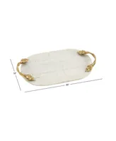 Marble Natural Serving Tray, 2" H x 20" L
