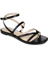 Journee Collection Women's Serissa Strappy Flat Sandals