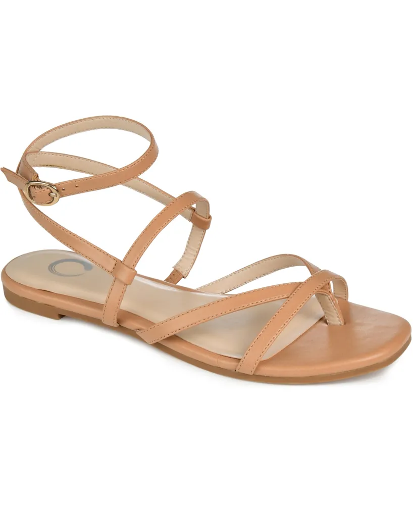 Journee Collection Women's Serissa Strappy Flat Sandals