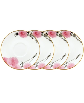 Noritake Yae Set of 4 Saucers, 6"