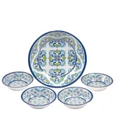 Certified Mosaic 5Piece Melamine Salad/Serving Set