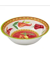 Certified Red Hot 6 Piece Melamine All Purpose Bowl