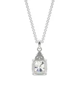 Moissanite Cushion Pendant 1-3/4 ct. t.w. Diamond Equivalent in 14k White Gold