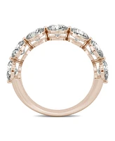 Moissanite Seven Stone Band 3-1/2 ct. t.w. Diamond Equivalent 14k White Gold