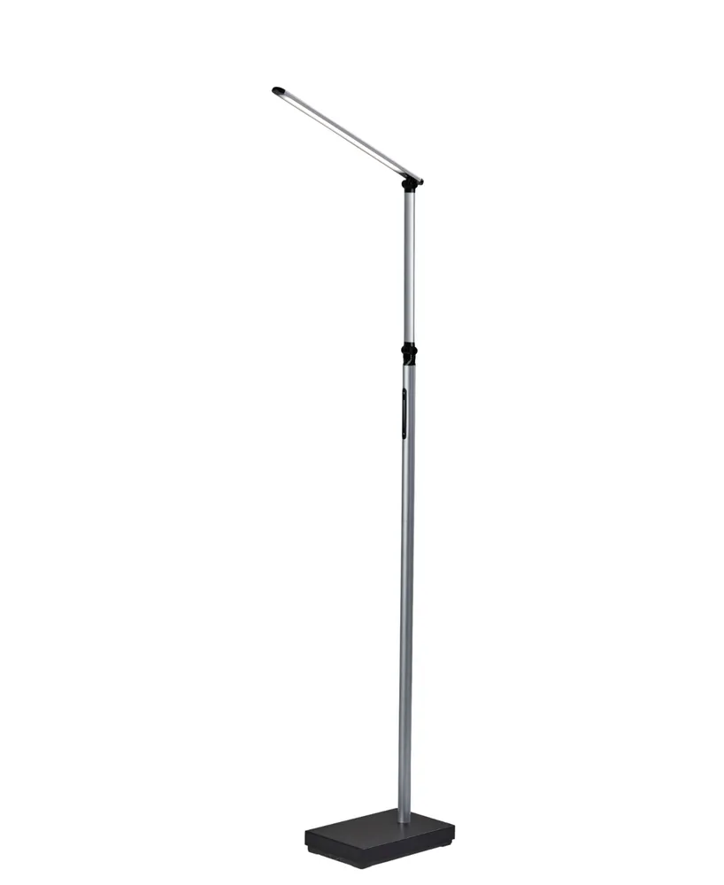 Adesso Lennox Led Multi-Function Floor Lamp - Black Silver