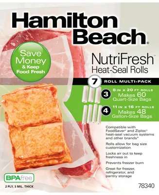 Hamilton Beach NutriFresh Heat-Seal Roll Multi-Pack - 7 Rolls