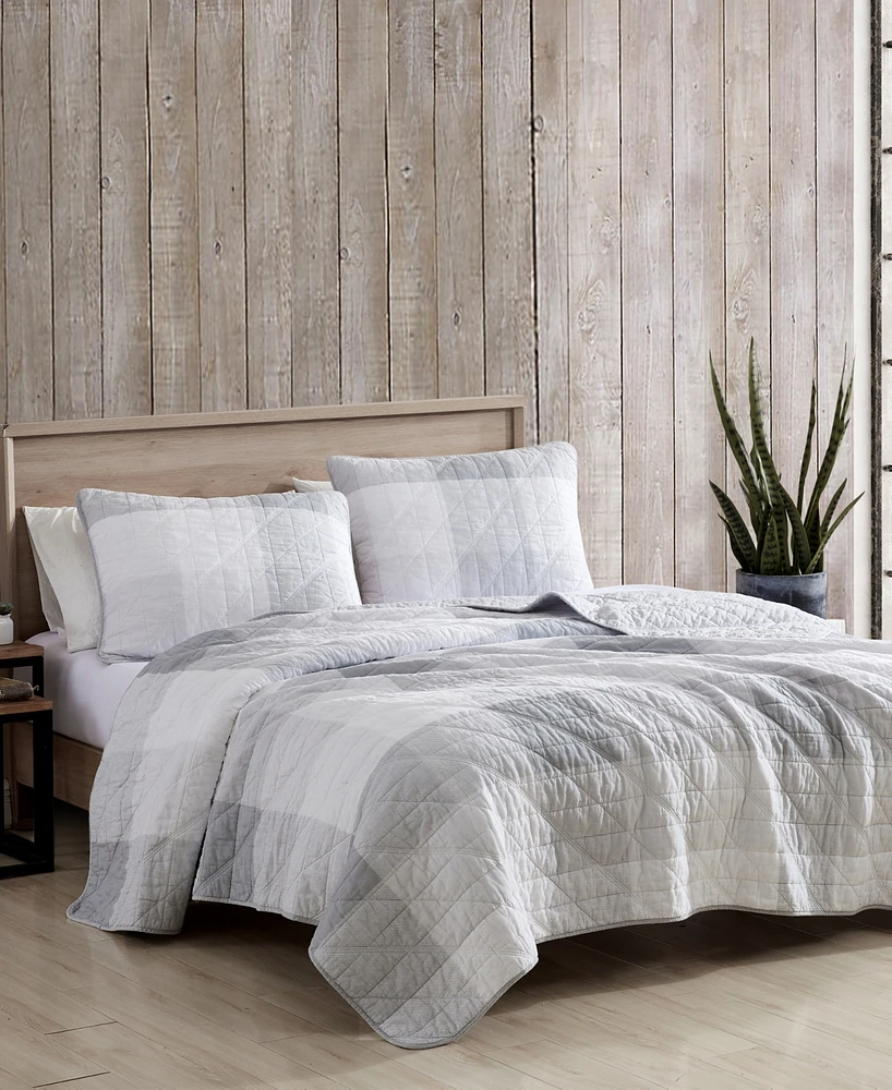 Eddie Bauer Boulder Plaid Reversible 3-Pc. Quilt Set, King