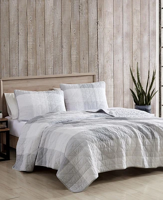 Eddie Bauer Boulder Plaid Reversible 3-Pc. Quilt Set, King