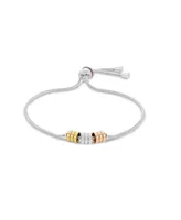 Tommy Hilfiger Women's Tri-Tone Bracelet - Silver