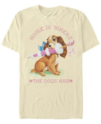 Men's Lady and the Tramp Home Dog Short Sleeve T-shirt