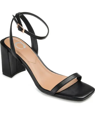 Journee Collection Women's Chasity Block Heel Sandals