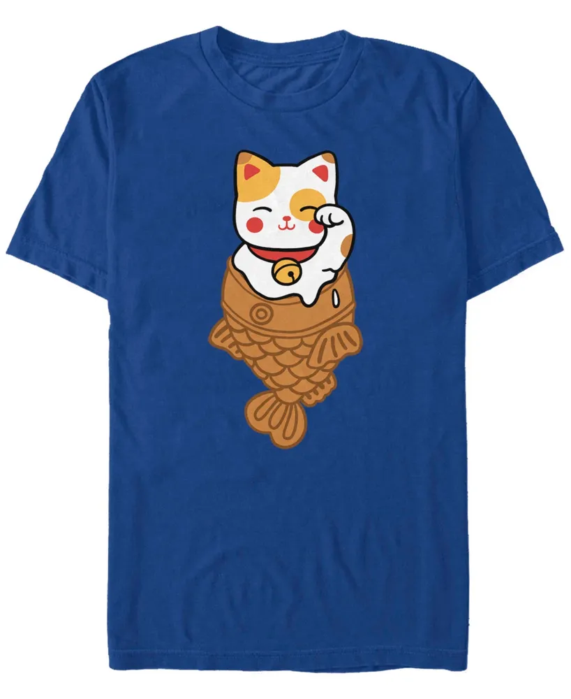 Fifth Sun Men's Taiyaki Ice Cat Short Sleeve Crew T-shirt
