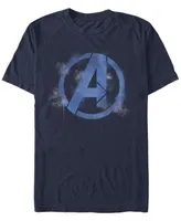 Fifth Sun Men's Avengers Spray Logo Short Sleeve Crew T-shirt