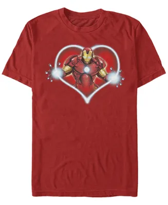 Fifth Sun Men's Iron Heart Blast Short Sleeve Crew T-shirt