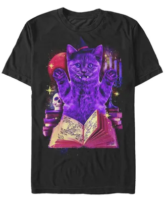 Fifth Sun Men's Evil Cat Short Sleeve Crew T-shirt