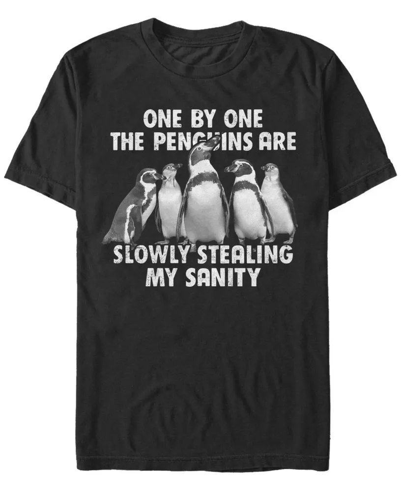 Fifth Sun Men's Penguin Thieves Short Sleeve Crew T-shirt