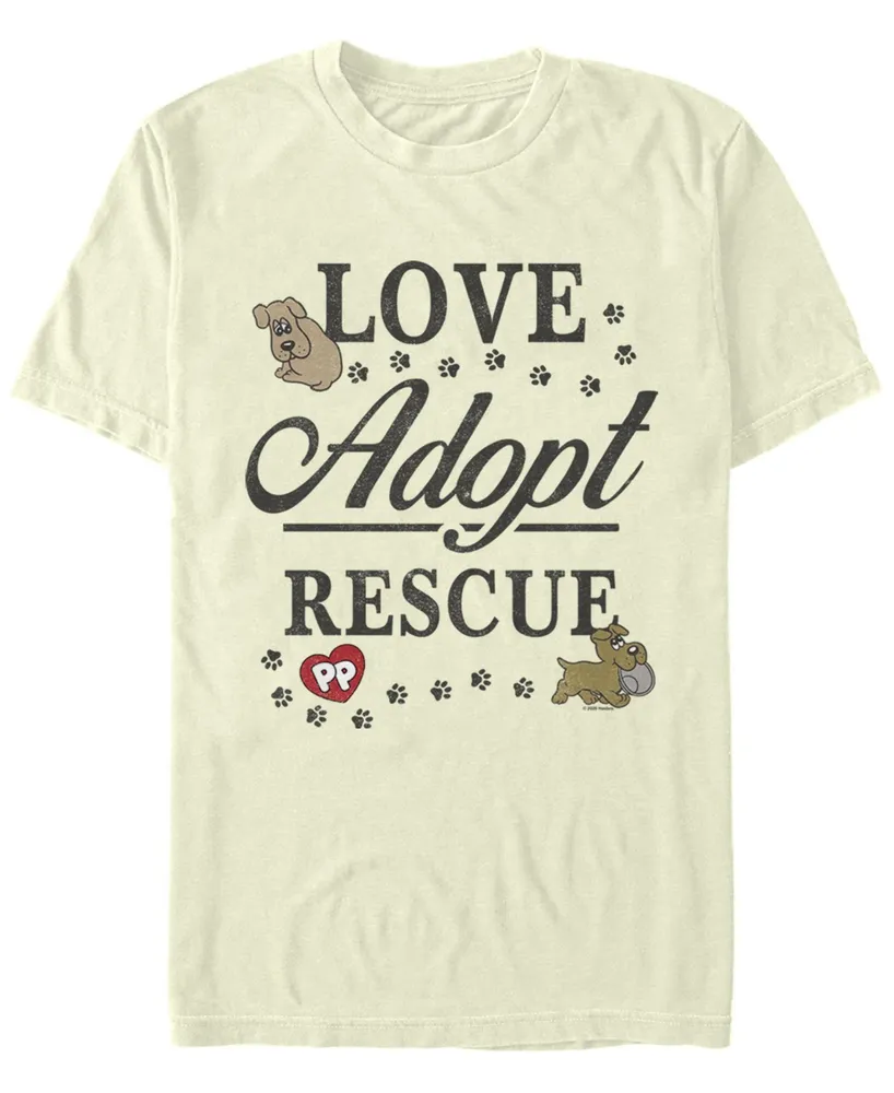 Fifth Sun Men's Love Adopt Rescue Short Sleeve Crew T-shirt