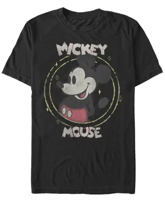 Fifth Sun Men's Happy Mickey Short Sleeve Crew T-shirt