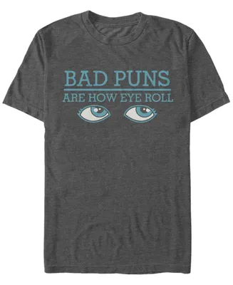 Fifth Sun Men's Bad Puns Eye Short Sleeve Crew T-shirt