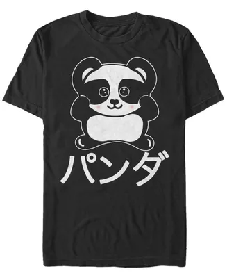 Fifth Sun Men's Panda Anime Short Sleeve Crew T-shirt