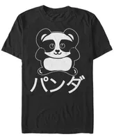 Fifth Sun Men's Panda Anime Short Sleeve Crew T-shirt