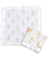 aden by aden + anais Baby Boys or Baby Girls Security Blankets, Pack of 2