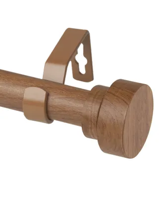 Bonnet 1" Faux Wood Curtain Rod 66-120