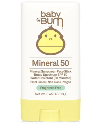 Sun Bum Baby Bum Spf 50 Mineral Sunscreen Face Stick, 0.45 oz.