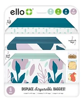 Ello Peva Assorted Food Storage Bags, 6-Pack