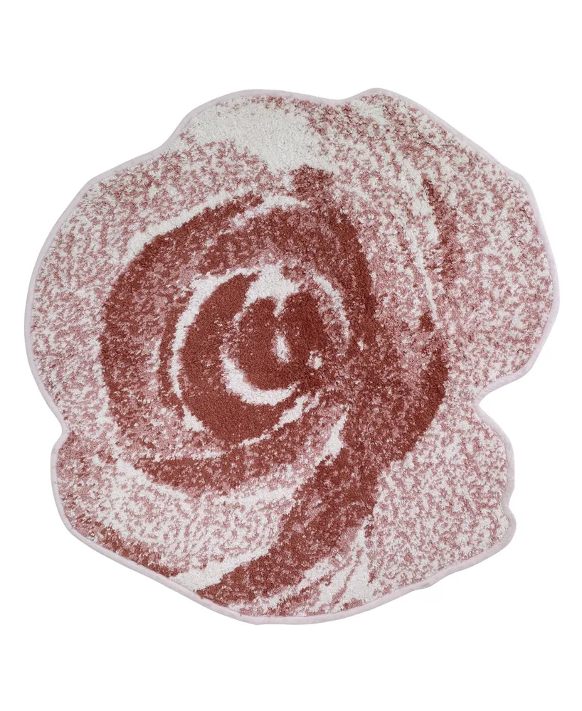 Avanti Spring Garden Peony Shaped Cotton Bath Rug, 20" x 30"