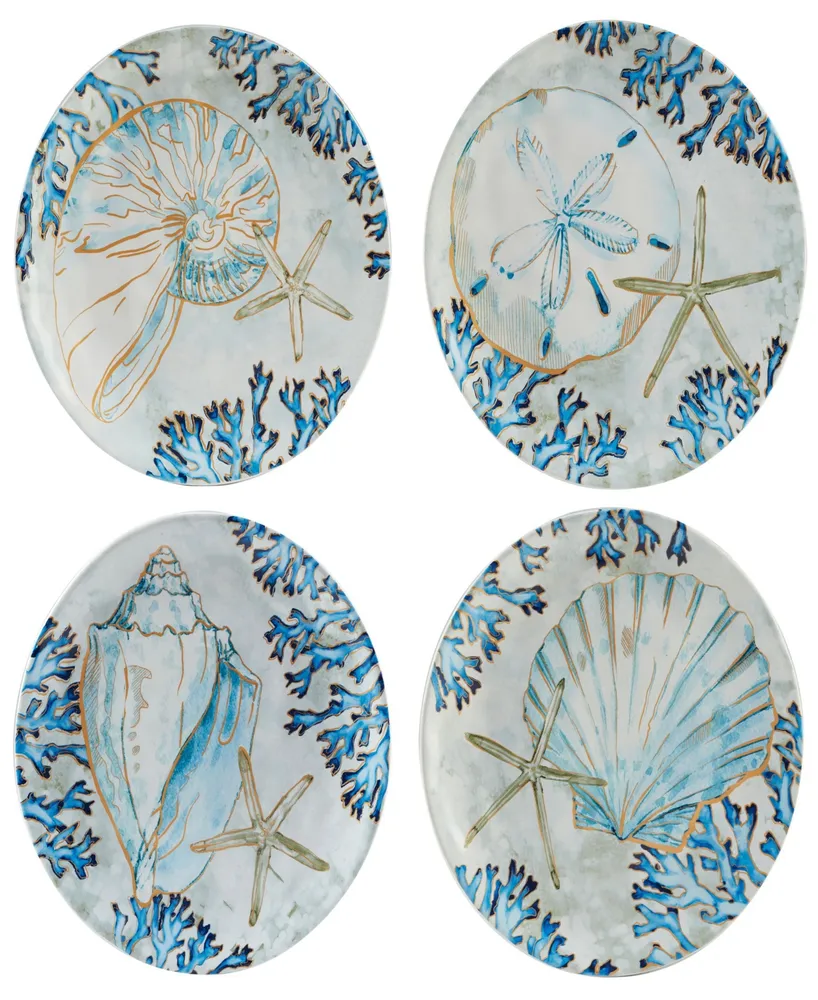 Playa Shells Set of 4 Salad Plate