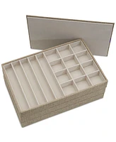 Household Essentials Stackable Jewelry Trays, Set of 3