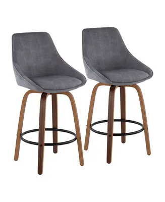 Diana Corduroy Counter Stool - Set of 2