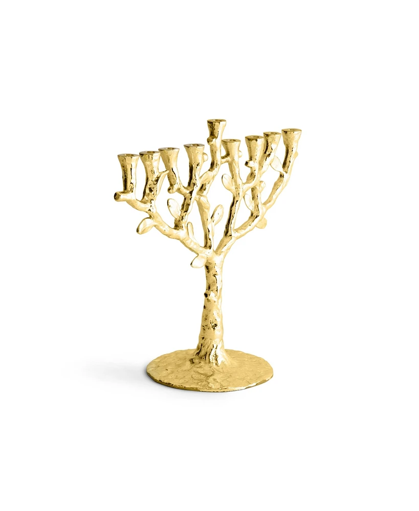 Michael Aram Tree of Life Menorah Gold