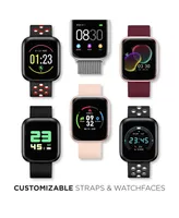 iTouch Air 3 Unisex Heart Rate Black Strap Smart Watch 40mm