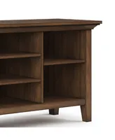 Redmond Solid Wood Tv Media Stand with Open Shelves
