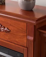 Teni Bookcase Electric Fireplace
